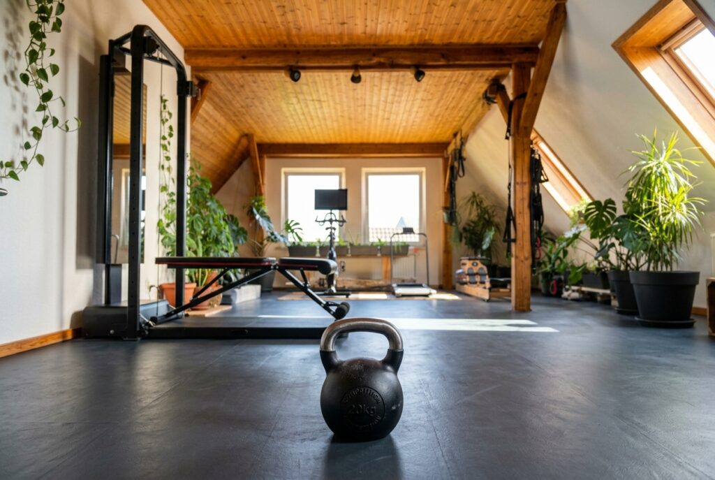 20-kg-Kettlebell im Wellness Atelier Hermle Trainingsstudio in Groß Molzahn — Hybrid-Training mit Kraft und Ausdauer für Frauen und Männer ab 40 nahe Ratzeburg und Lübeck